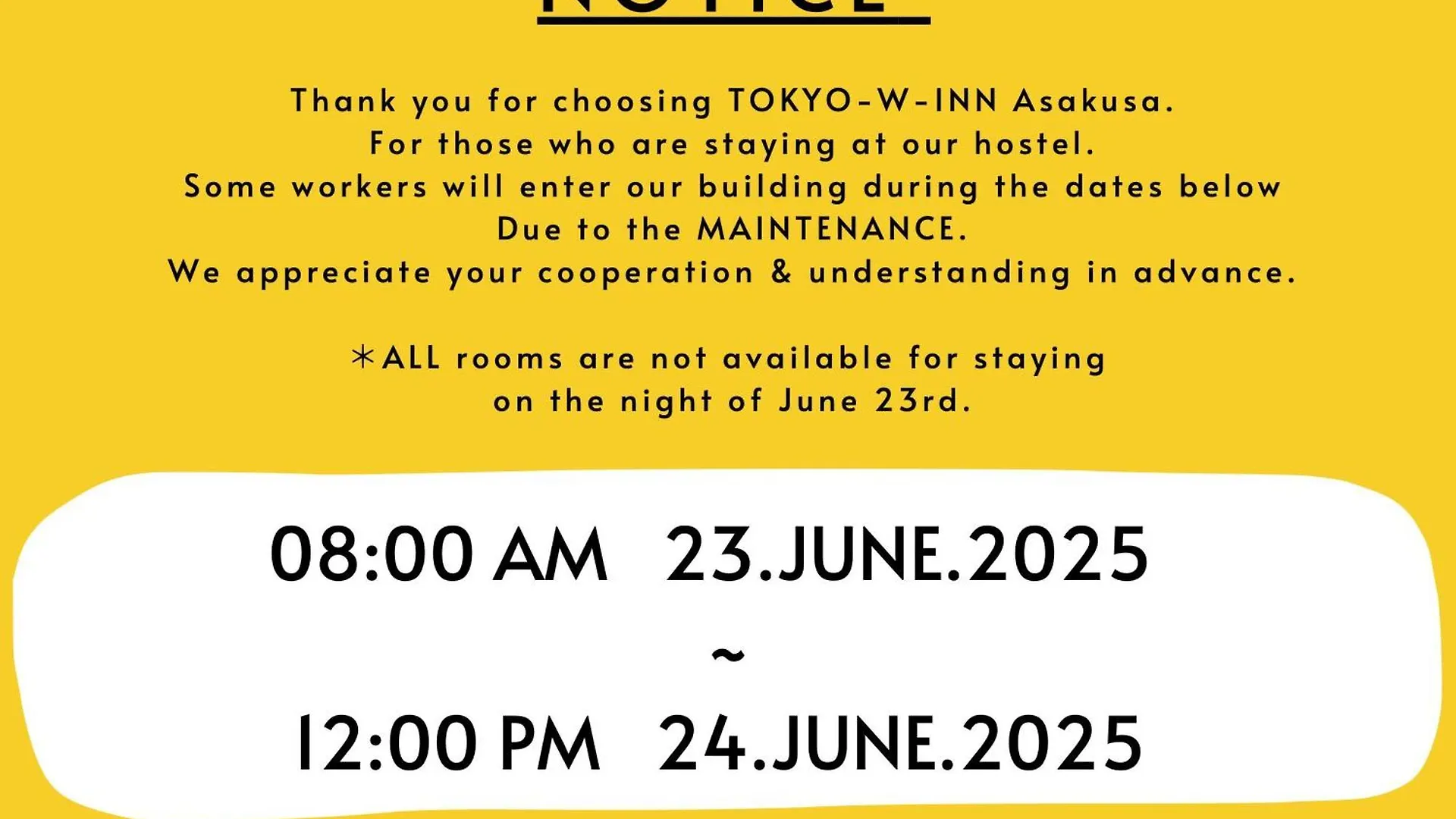 Hostel Tokyo-W-Inn Asakusa Japan